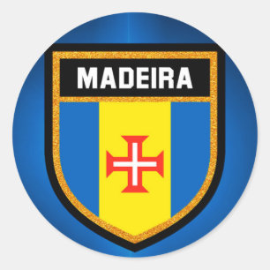 Madeira Flag Classic Round Sticker