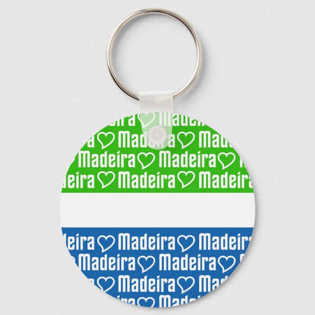 Madeira key chain, customize keychain (Front)