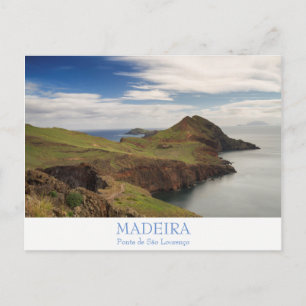 Madeira - Ponta de Sao Lourenco postcard with text