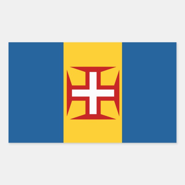 Madeira Portugal Flag Sticker (Front)