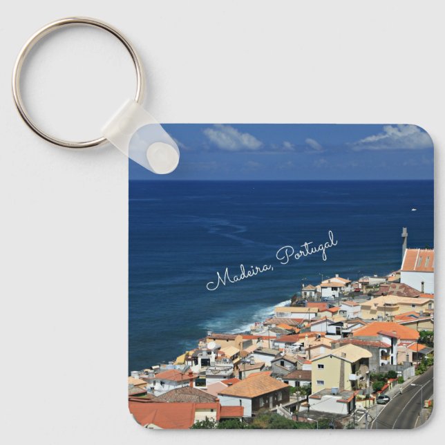 Madeira, Portugal Landscape Keychain (Front)