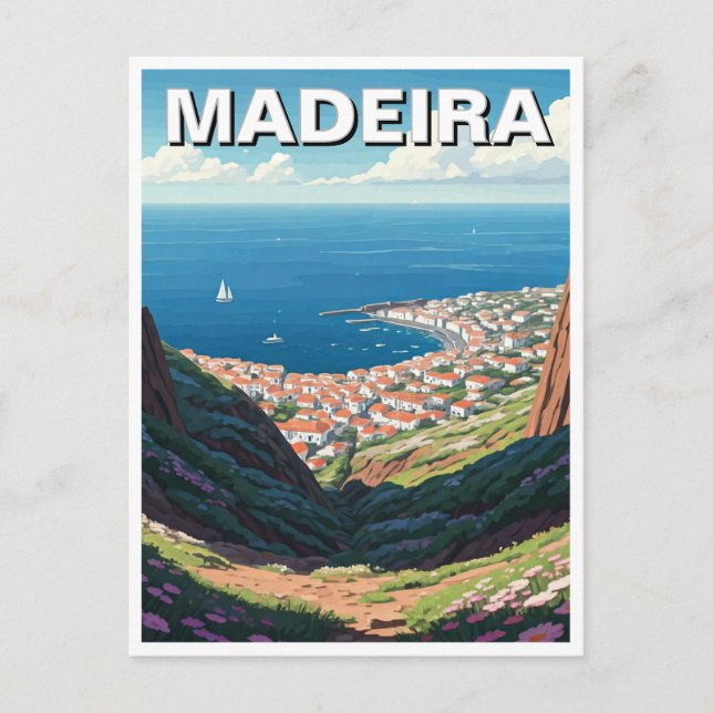 Madeira Portugal Travel Postcard (Front)