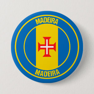 Madeira Round Emblem 3 Inch Round Button