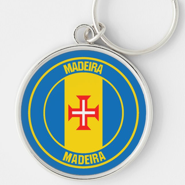 Madeira Round Emblem Keychain (Front)