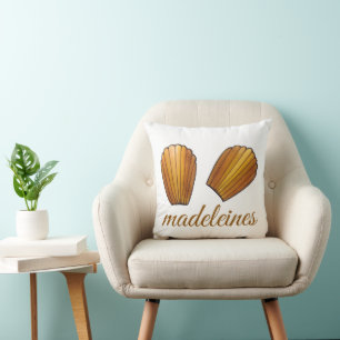 Madeleine French Pastry Chef Pâtisserie Cakes Throw Pillow