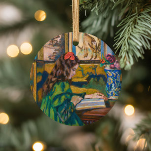 Madeleine Reading   Armand Guillaumin Ceramic Ornament