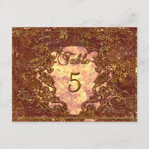 Madelina Kandice  Victorian Table Number Card