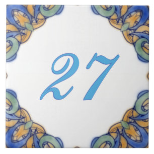 Madeline Big House Number Tile