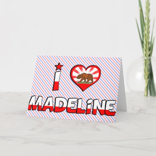 Madeline, CA Card (Front)