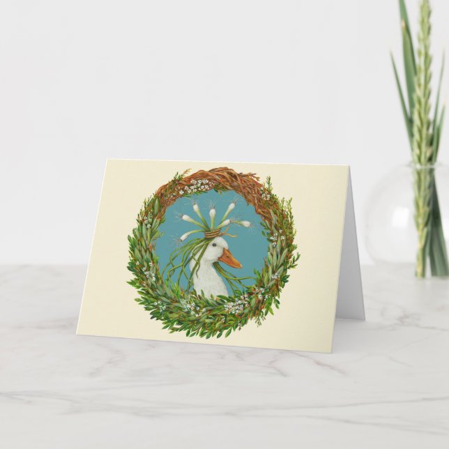 Madeline in wreath card (Front)