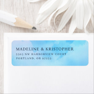 Madeline & Kristopher Elegant Blue Calligraphy