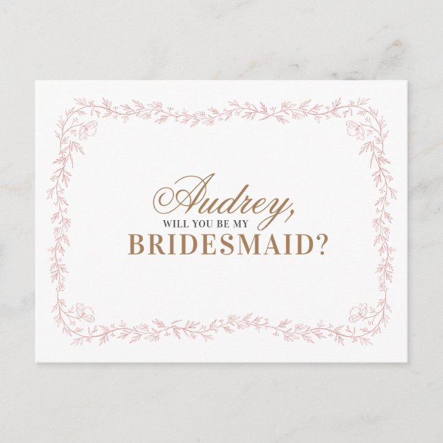 Madeline Will You be my Bridesmaid Cards (Front)