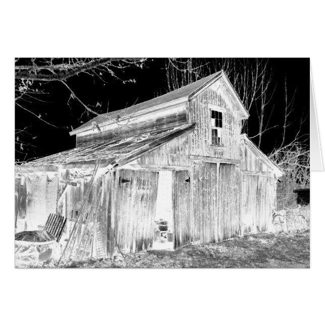Madeline's Barn in Black & White (Front Horizontal)