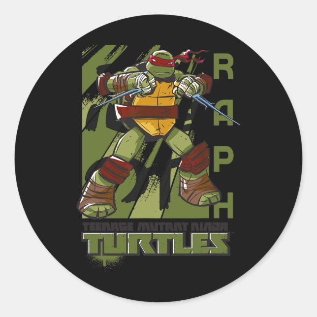 Mademark X - - Original Tmnt New Raphael  Classic Round Sticker (Front)