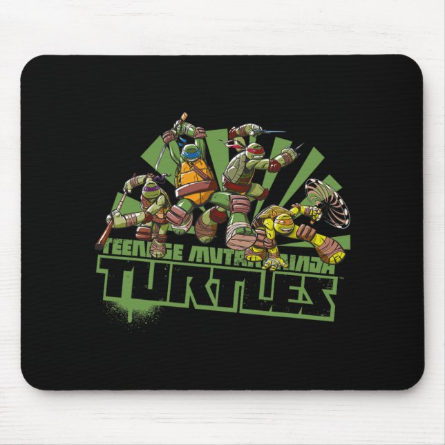Mademark X - - Original Tmnt New Series Team  Mouse Pad (Front)