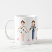 Mademoiselle à Paris Mug