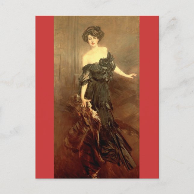 Mademoiselle Denemidoff - Boldini Postcard (Front)