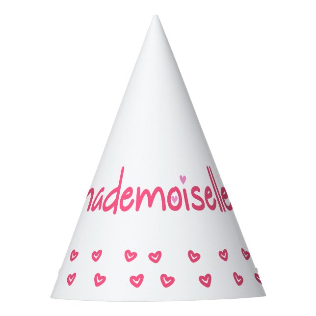 Mademoiselle - Fun, French Quote Party Hat (Front)