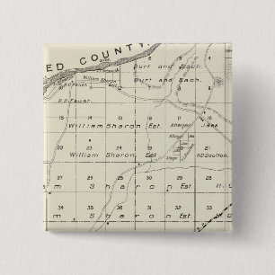 Madera County, California 5 2 Inch Square Button