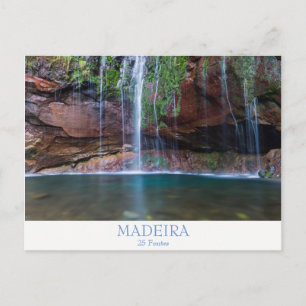 Madère - Carte postale 25 Fontes avec texte