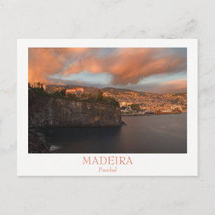 Madère - Carte postale de la ville de Funchal avec