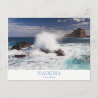 Madère - Porto Moniz carte postale avec texte