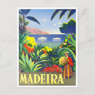 Madère voyage vintage Carte postale
