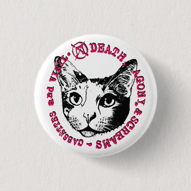 Madge DxAxS 1 Inch Round Button (Front)