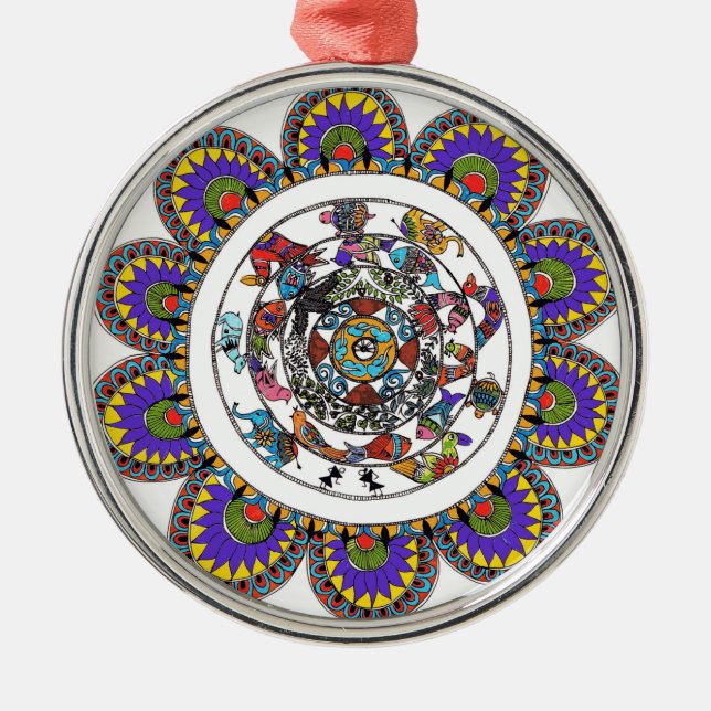 Madhubani Mandala ornaments (Front)