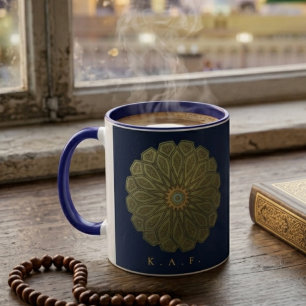 Madinah Rosette Islamic Art Personalised Mug