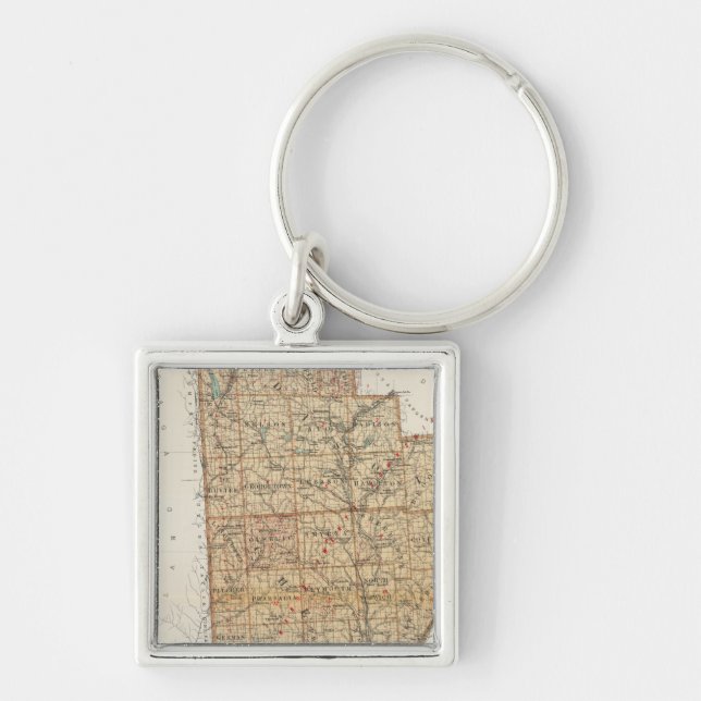 Madison, Chenango, Broome counties Keychain (Front)