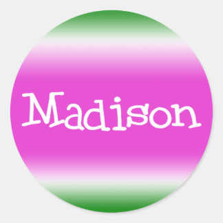 Madison Classic Round Sticker