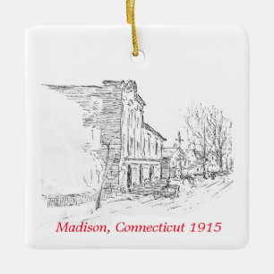 Madison Connecticut Ornament - Simpler Times