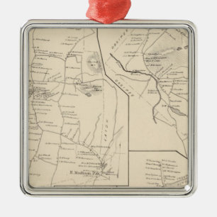 Madison, Effingham Metal Ornament