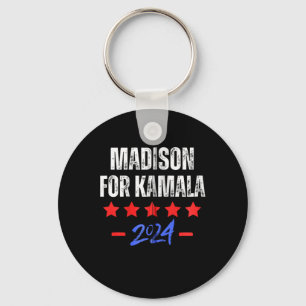Madison For Kamala 2024 Dnc Kamala Harris Supporte Keychain