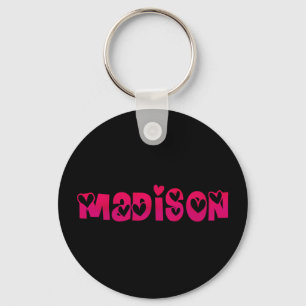 Madison in Hearts Keychain
