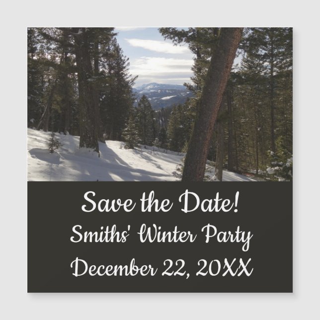 Madison Mountains in Winter in Montana (Front)