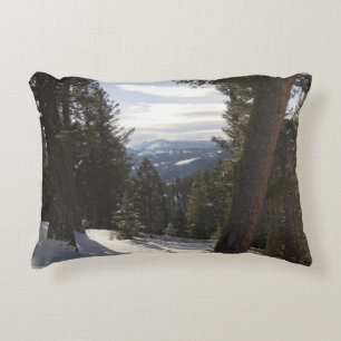 Madison Mountains in Winter in Montana Accent Pillow