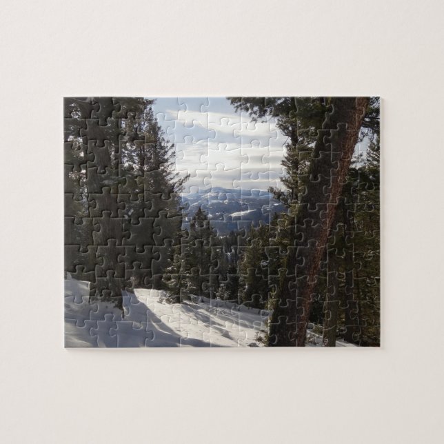 Madison Mountains in Winter in Montana Jigsaw Puzzle (Horizontal)