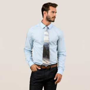 Madison Mountains in Winter in Montana Tie