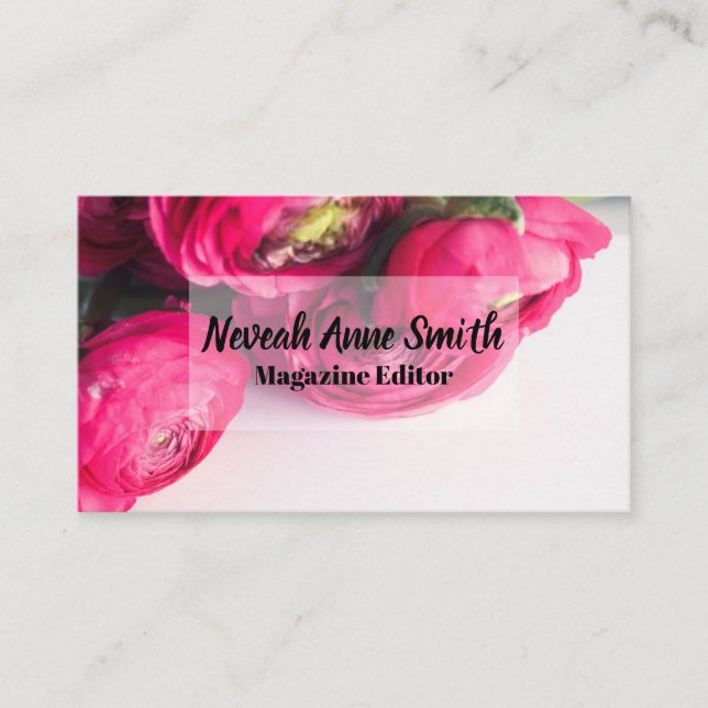 Madison Professional Floral Carte de visite (Devant)