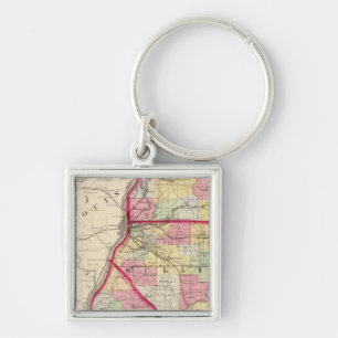 Madison, St Clair, Monroe counties Keychain
