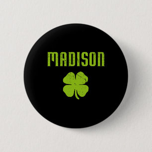 Madison Wi Shamrock Capital City St Patricks Day P 2 Inch Round Button