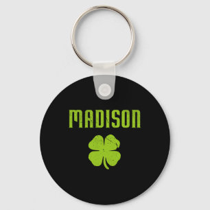 Madison Wi Shamrock Capital City St Patricks Day P Keychain