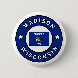 Madison Wisconsin 2 Inch Round Button