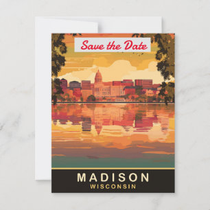 Madison Wisconsin Capitol Wedding Invitation