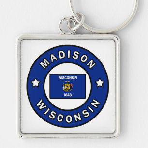 Madison Wisconsin Keychain