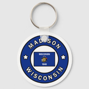 Madison Wisconsin Keychain