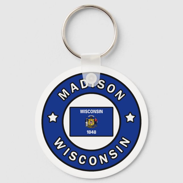 Madison Wisconsin Keychain (Front)