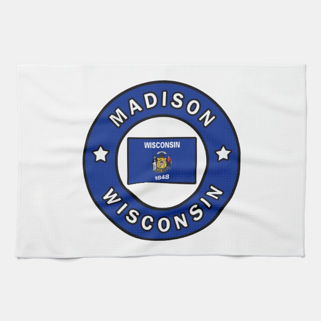 Madison Wisconsin Kitchen Towel (Horizontal)